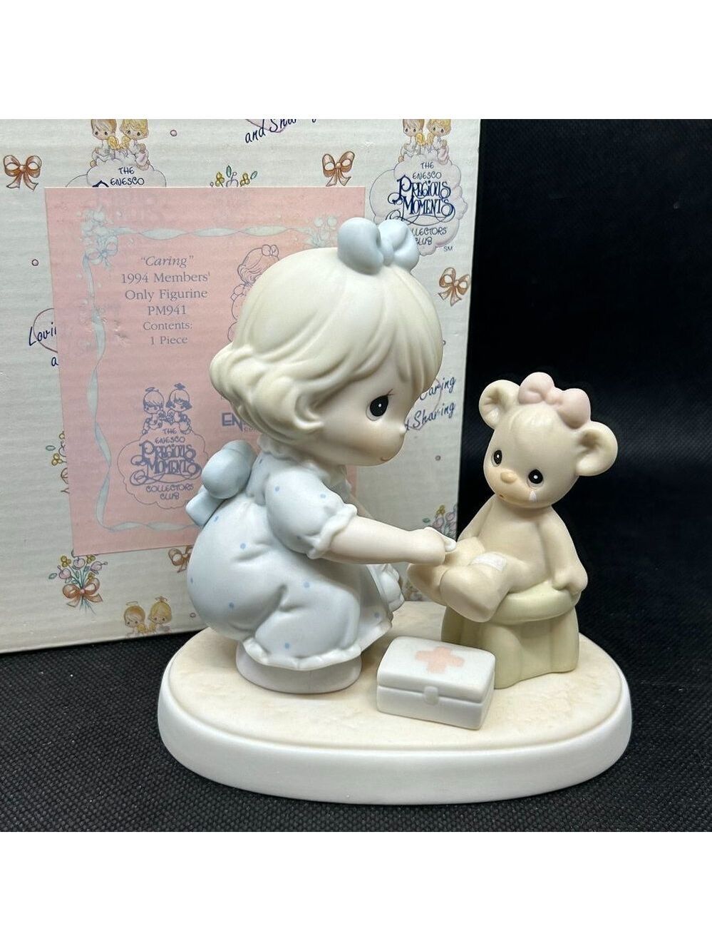 Precious Moments "Caring" 1994 Member's Only figurine